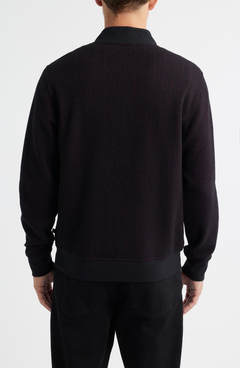 Robert Barakett Cedro Quarter Zip Pullover, Alternate, color, Bordeaux
