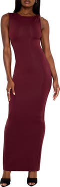 Good American Sculpting Twist Tank Maxi Dress