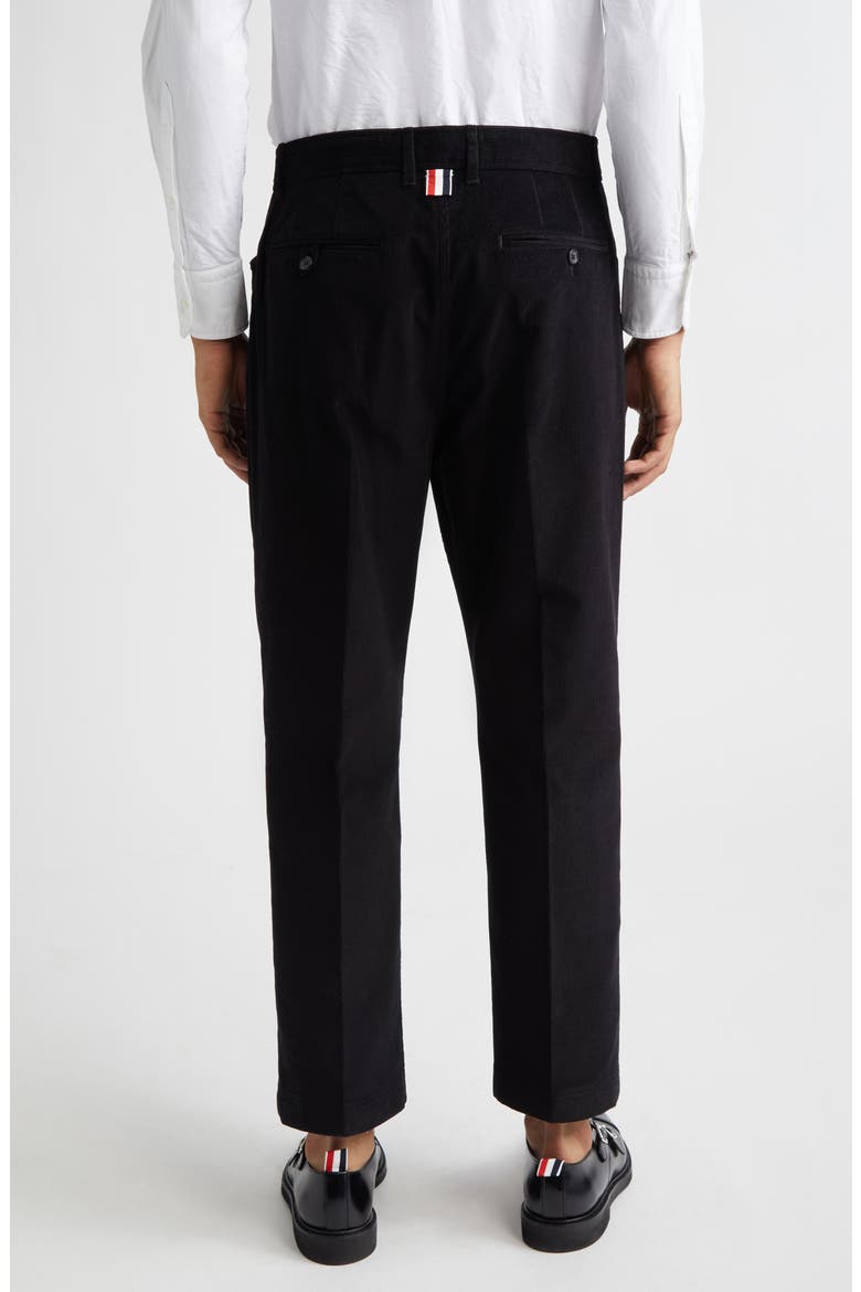 Cotton Corduroy Tapered Leg Chinos, Alternate, color, BLACK