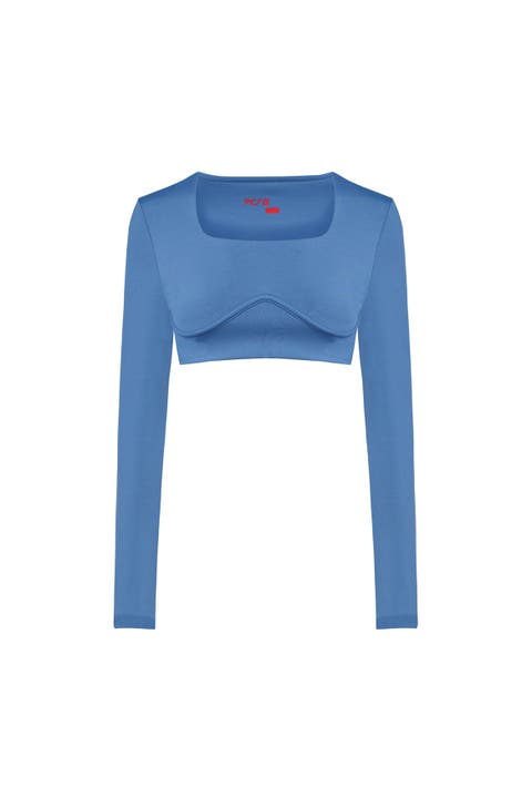 Free Heaven Long Sleeve Crop Top