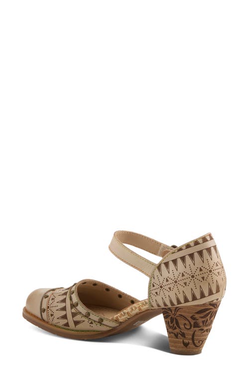 L'artiste By Spring Step Niobella Ankle Strap Pump In Beige