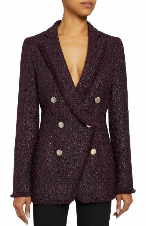 Saba Double Breasted Jacket in Fancy Tweed