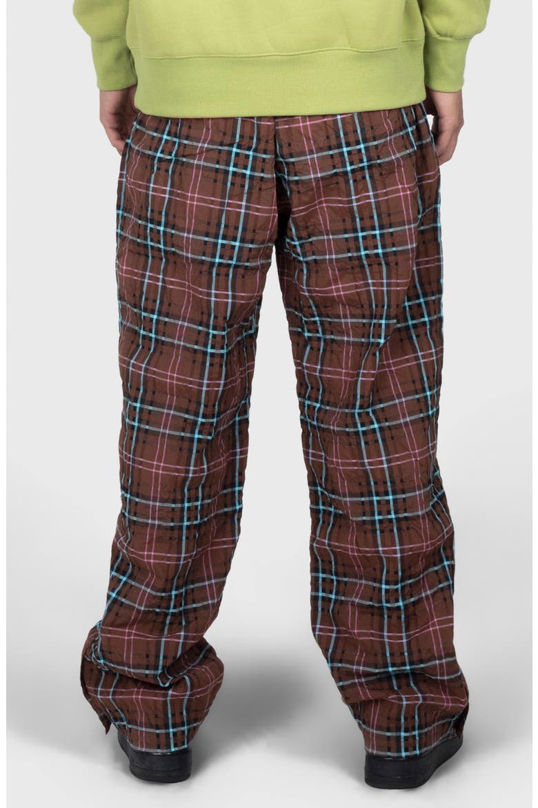 x Boiler Room Practice Plaid Track Pants, Alternate, color, BROWN