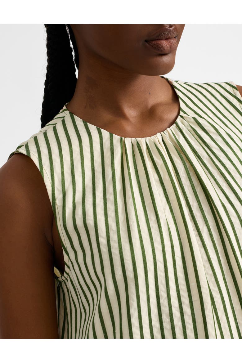 Stripe Sleeveless Midi Dress, Alternate, color, Green