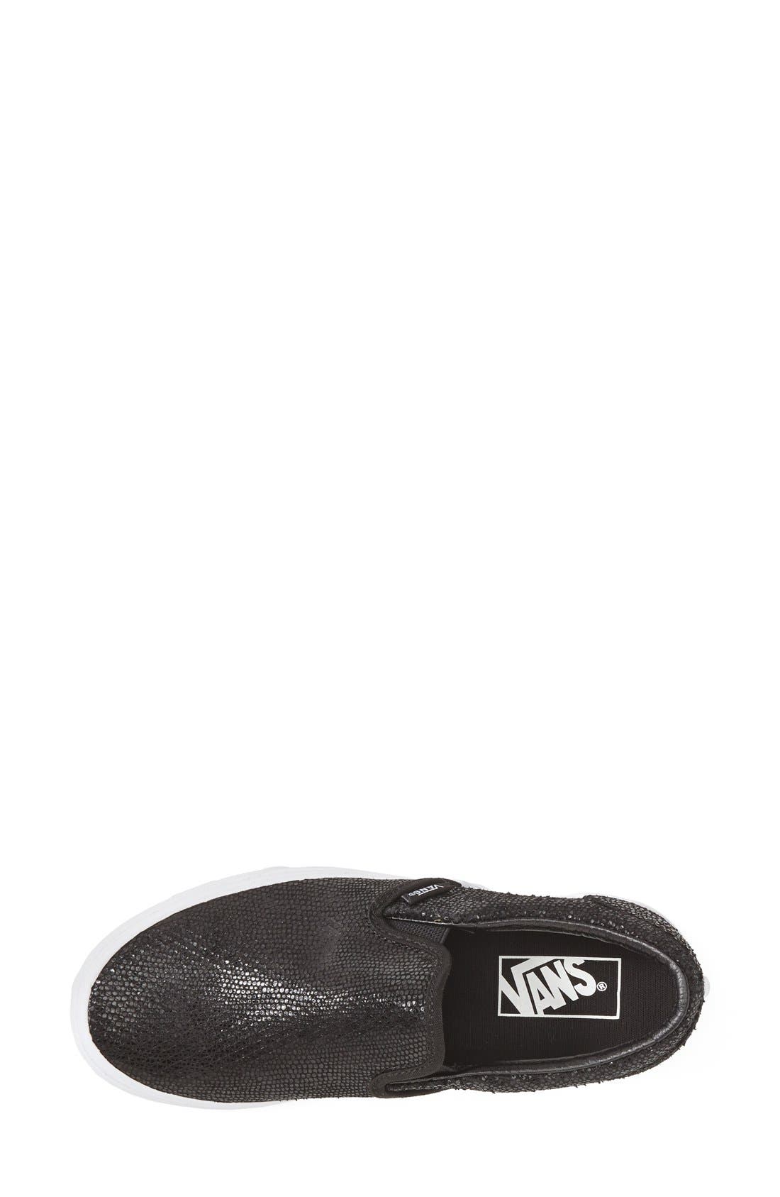 'Pebble' Slip-On Sneaker, Alternate, color, BLACK