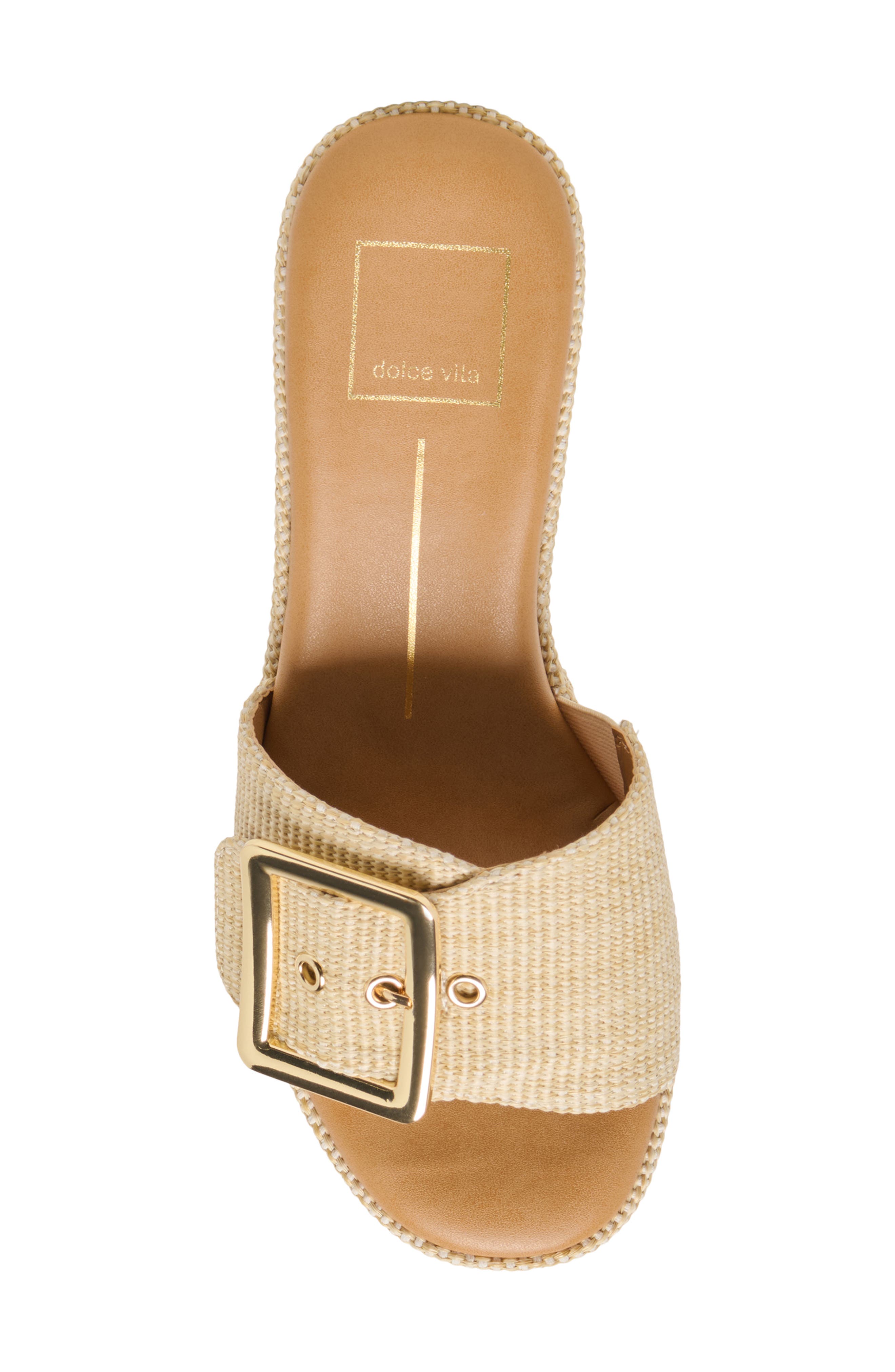 Jilian Platform Wedge Sandal, Alternate, color, LIGHT NATURAL RAFFIA