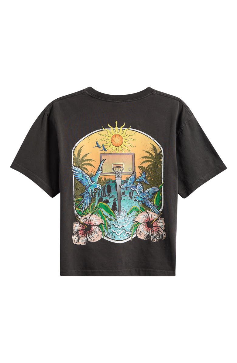 OVERTIME Kids' Summer Graphic T-Shirt, Alternate, color, Black