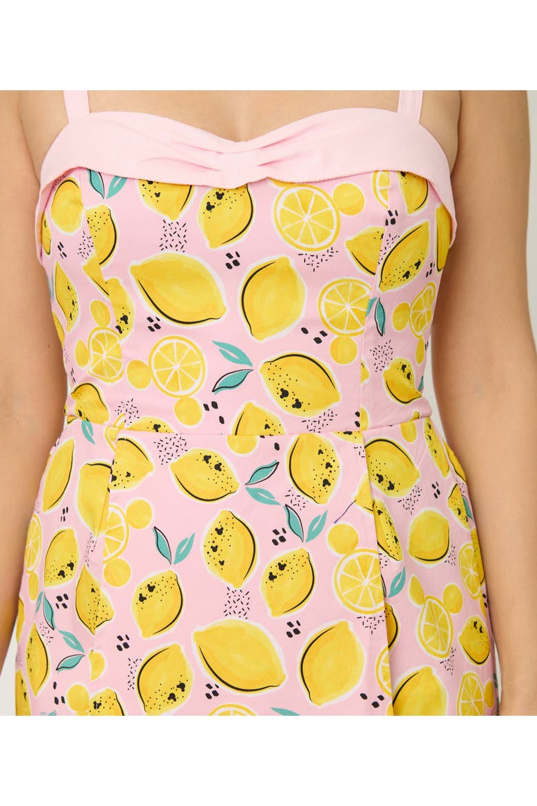Skirted Dolly Romper, Alternate, color, Pink & Yellow Citrus