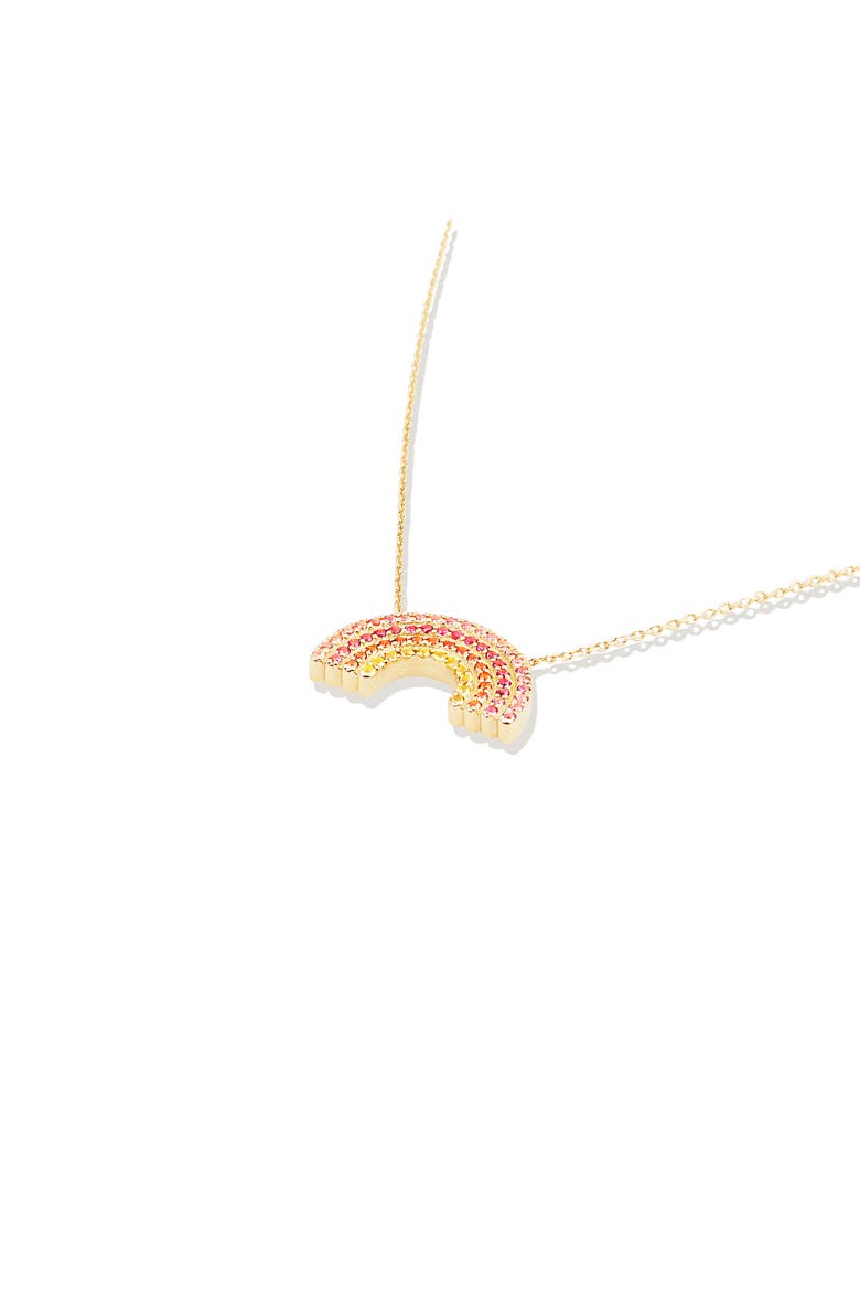 Juju Rainbow Charm Necklace, Alternate, color, Gold