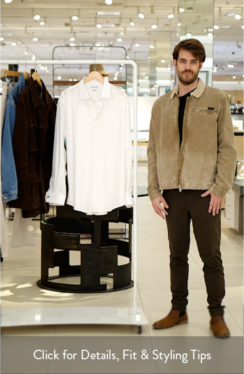 Traditional Fit Non-Iron White Cotton Tuxedo Shirt, sales video thumbnail