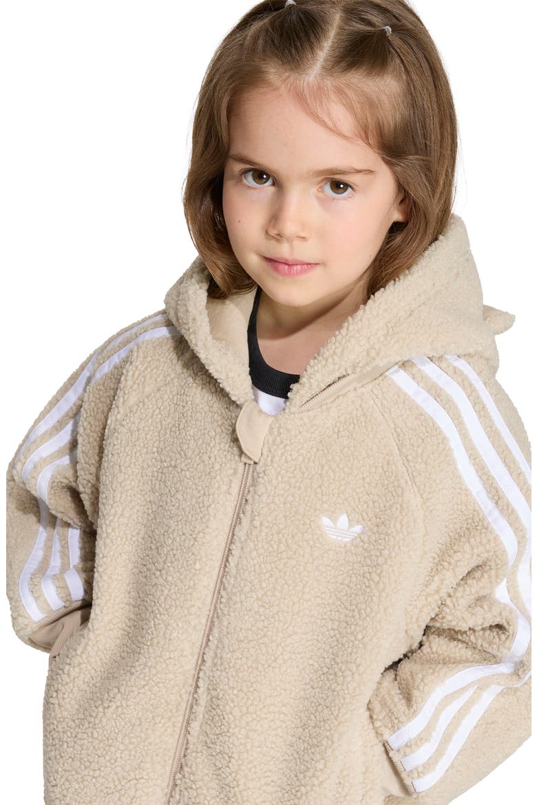 Kids' SST Fleece Hooded Jacket, Alternate, color, KHATHR