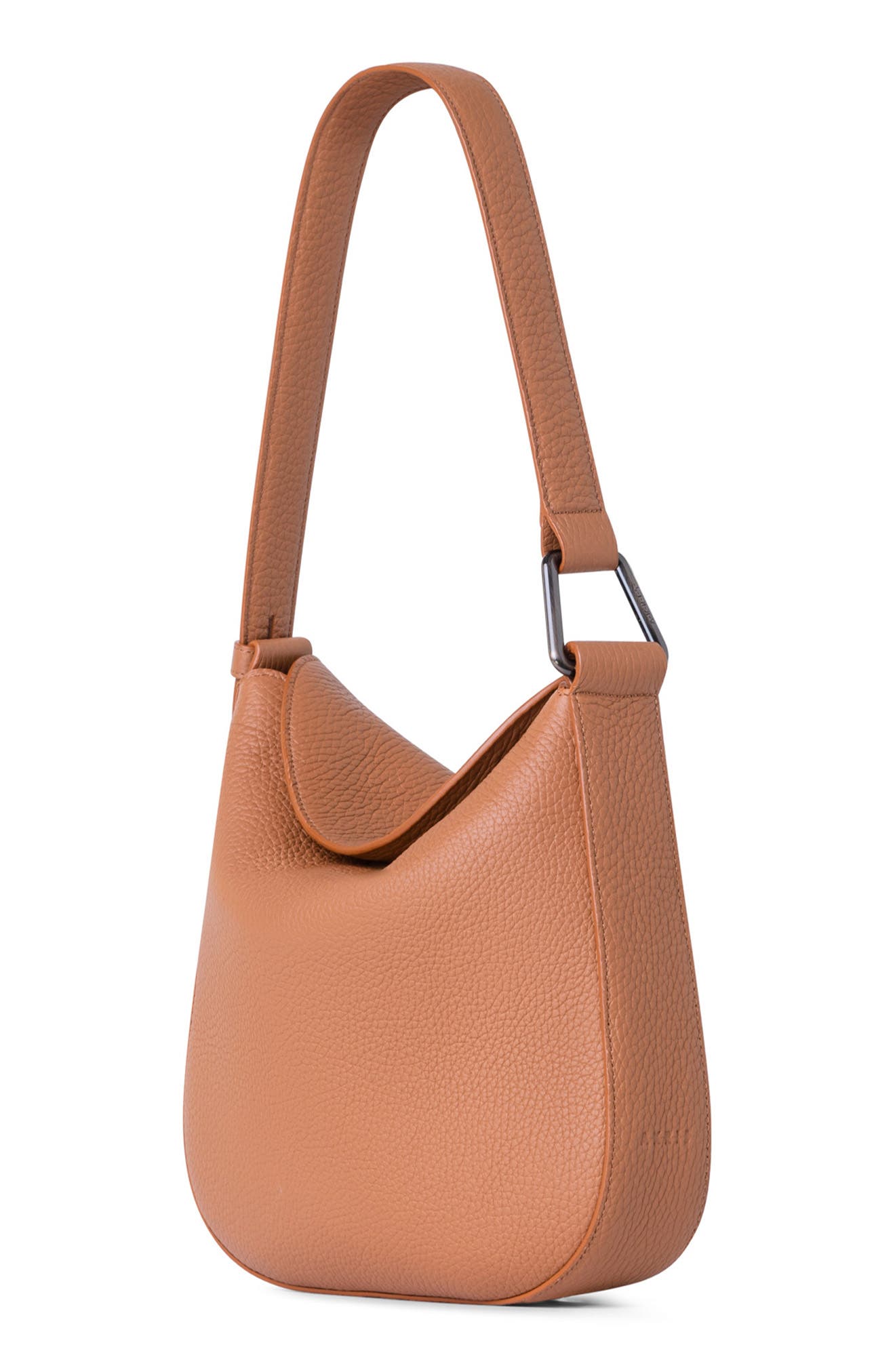 Akris Little Anna Leather Hobo Bag, Alternate, color, 126 Cuoio