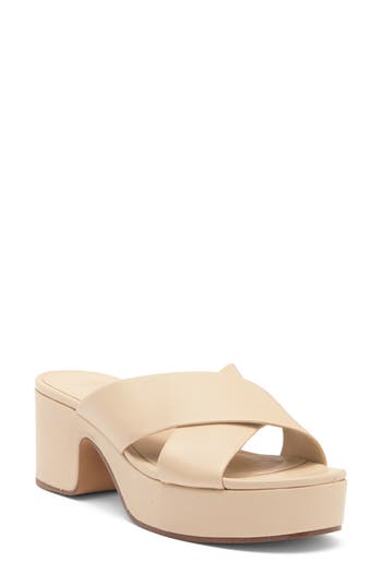 Vince Miller Slide Sandal In Birchsand