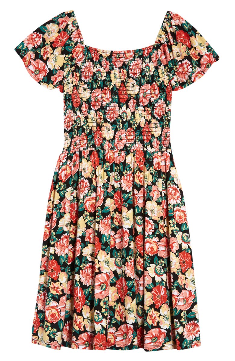 Nordstrom Kids' Sunny Smocked Knit Dress, Alternate, color, 