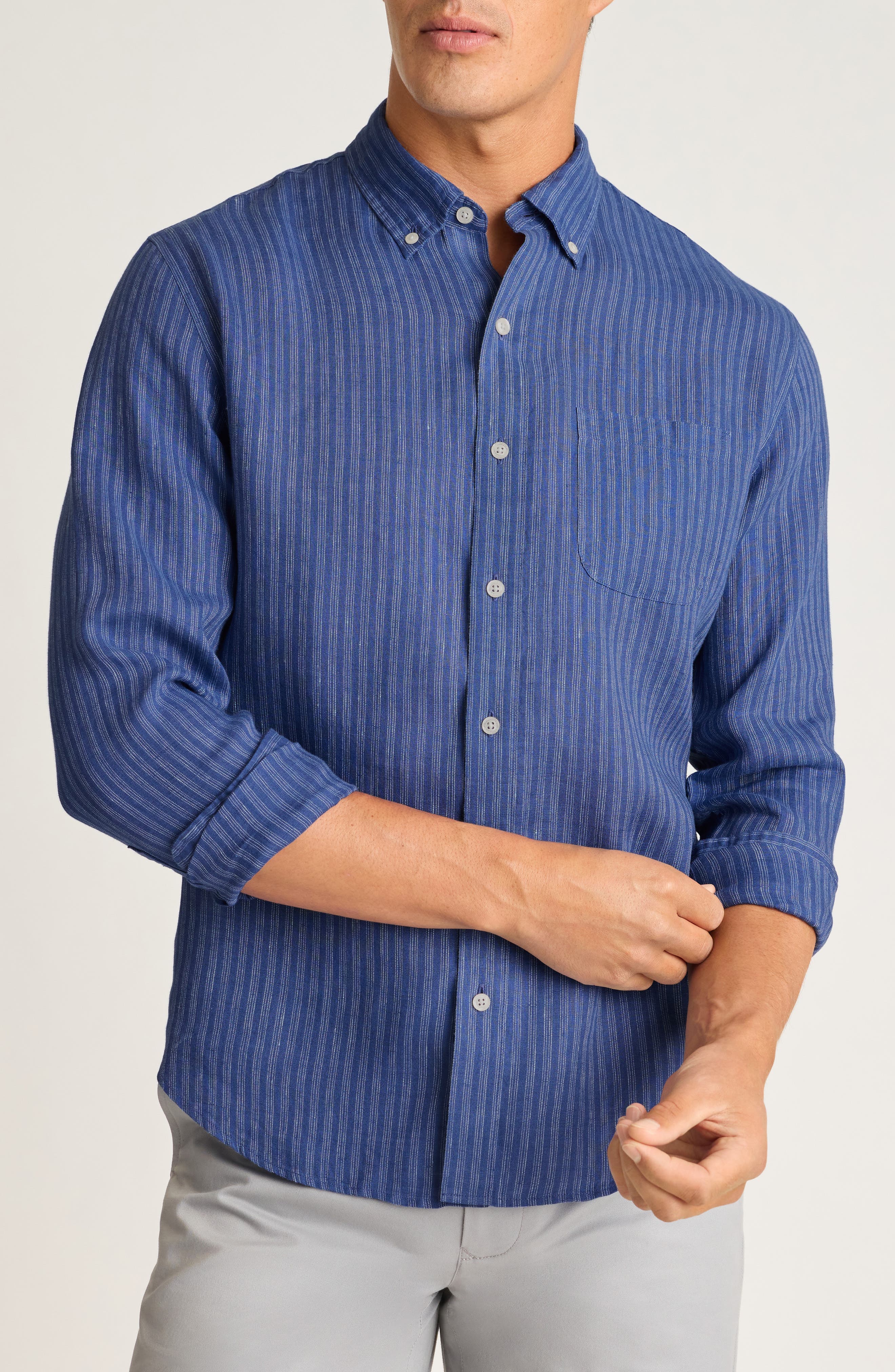 selected BLUE BLANCO STRIPE