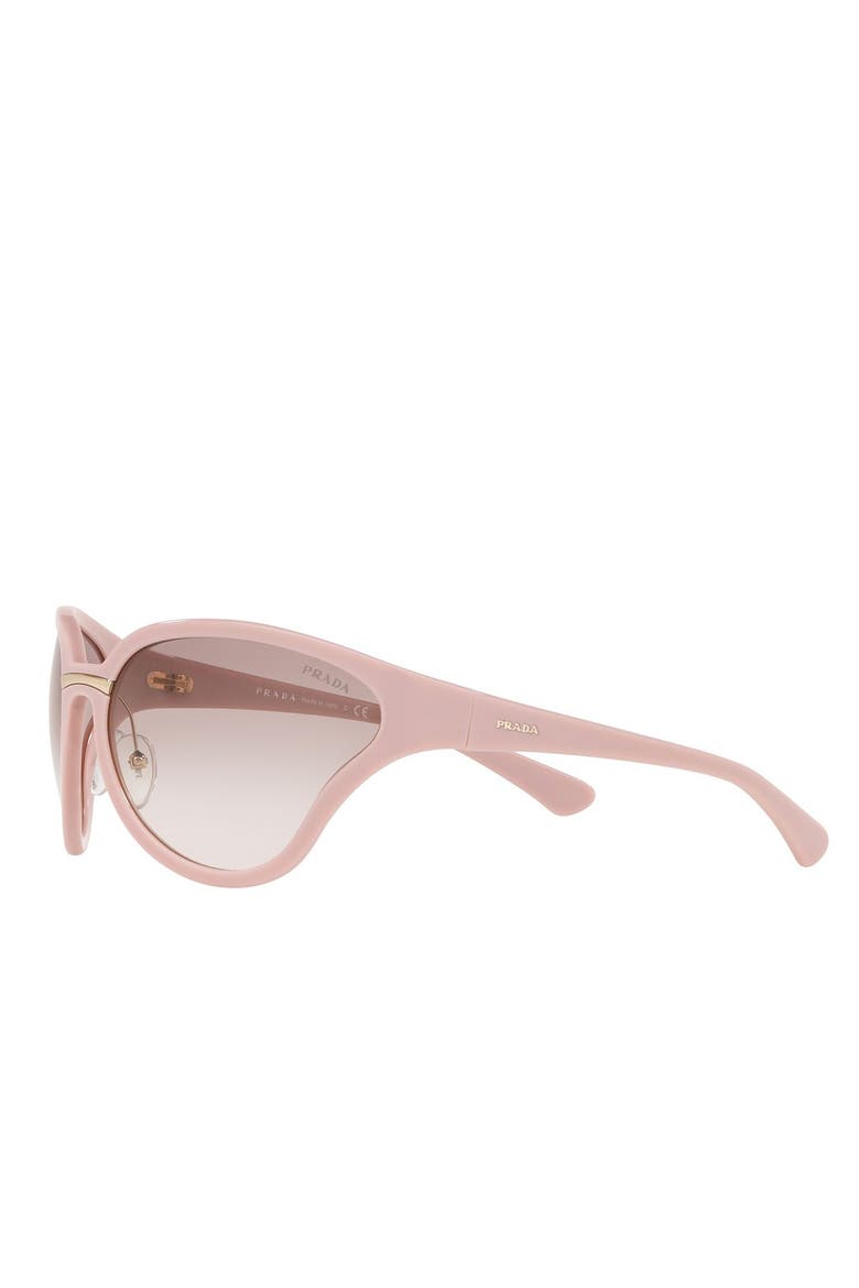 Oval Cat Eye 68mm Sunglasses, Alternate, color, PINK