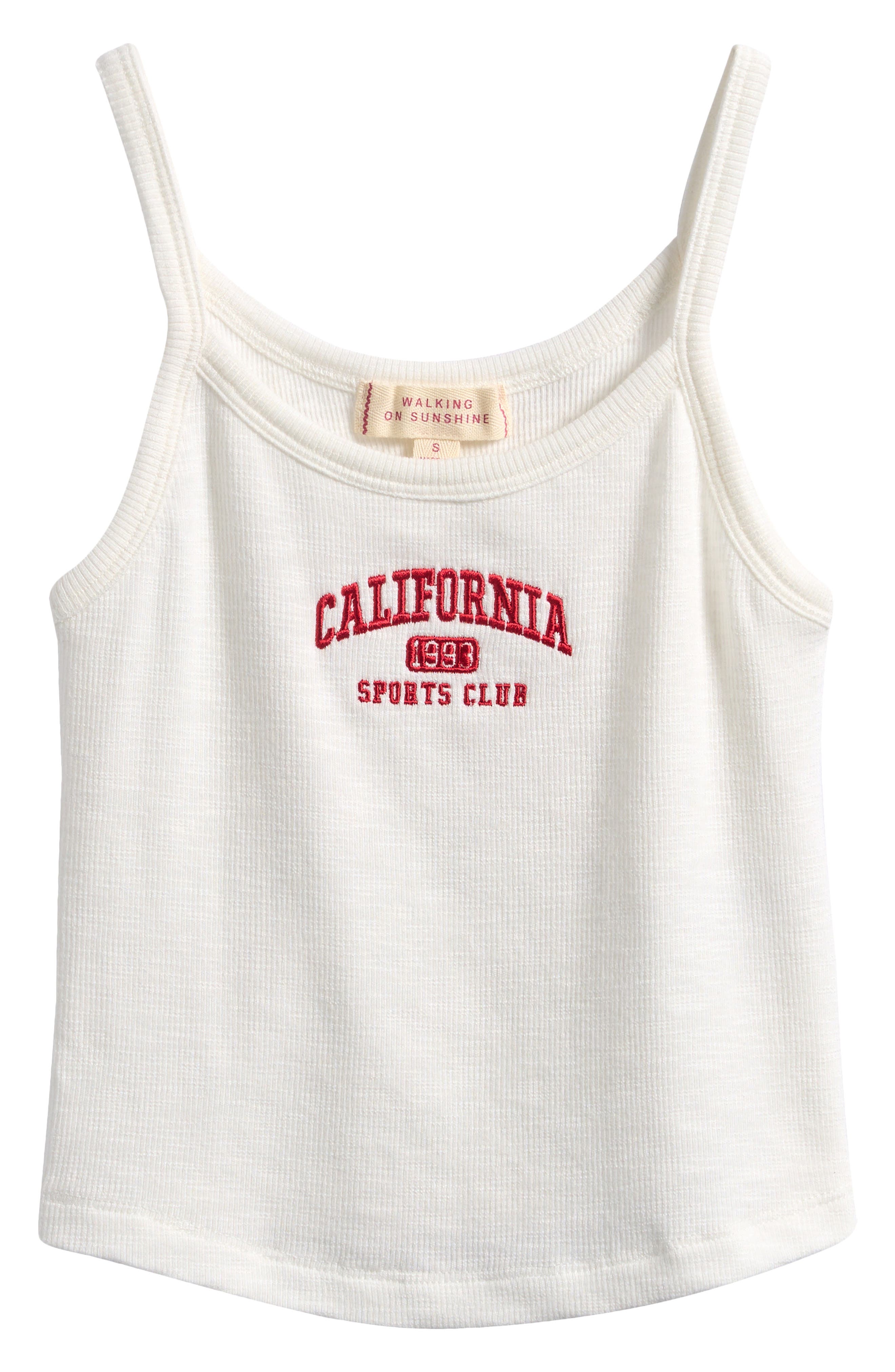 Walking on Sunshine Kids' Rib Knit Camisole