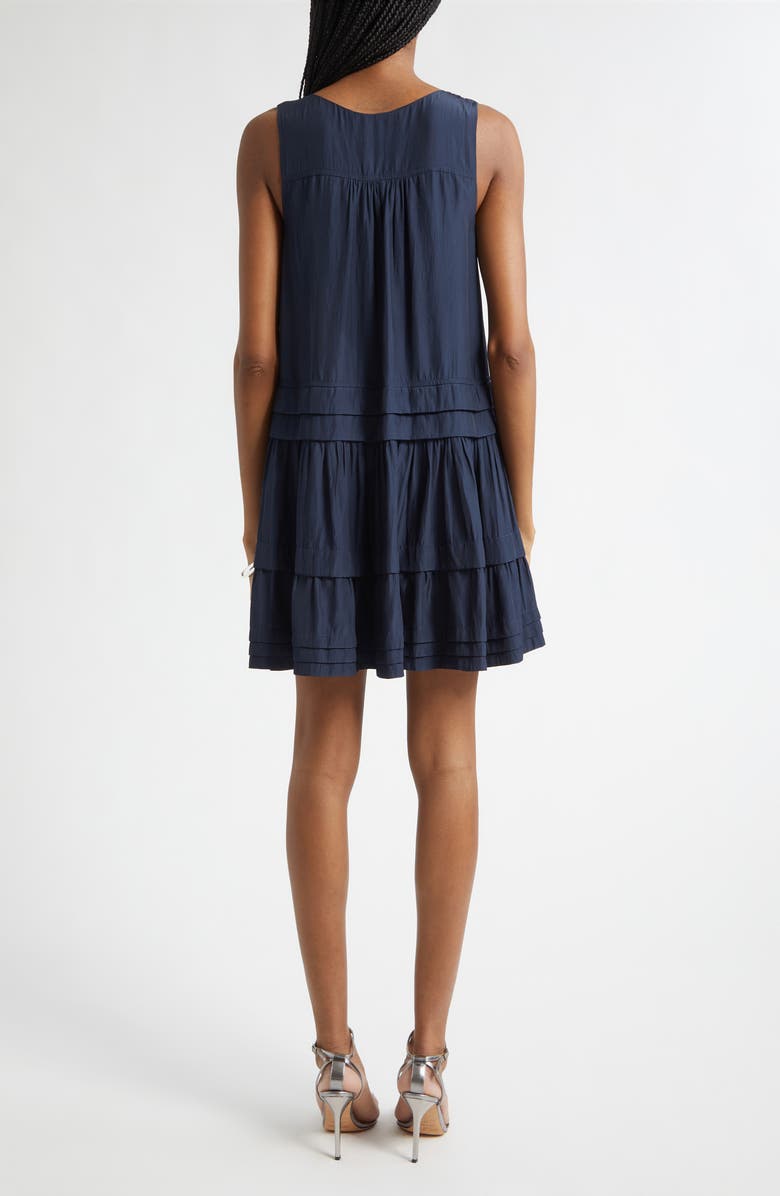 Ramy Brook Paola Pleat Minidress, Alternate, color, Navy