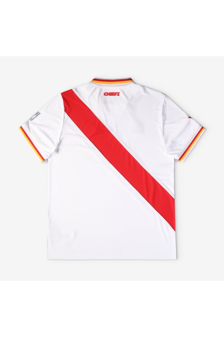 Men's Fanatics White Kansas City Chiefs Football x Football Collared Fan Top, Alternate, color, White