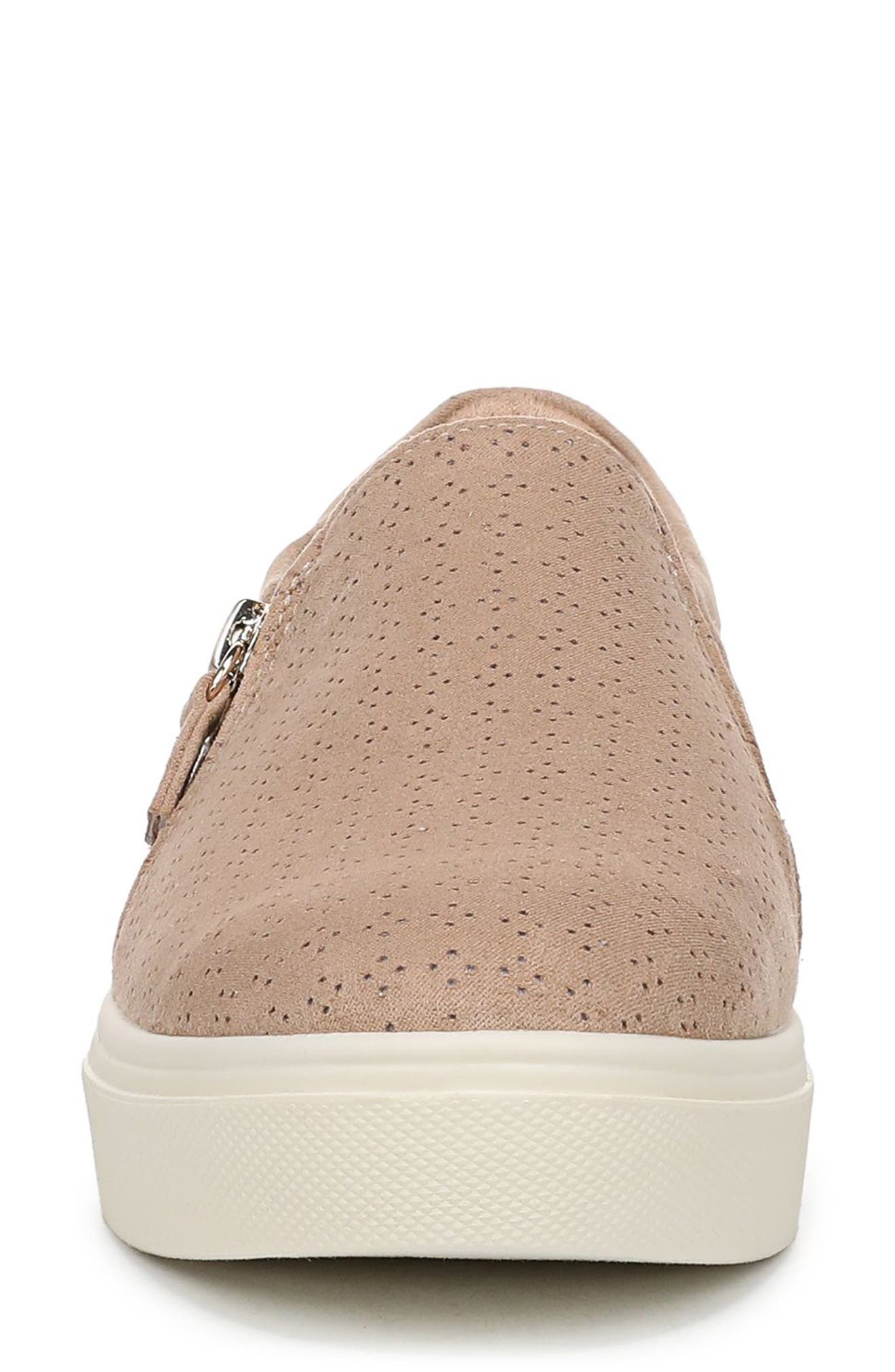 Madison Side Zip Slip-On Sneaker, Alternate, color, CUBAN SAND FAUX LEATHER