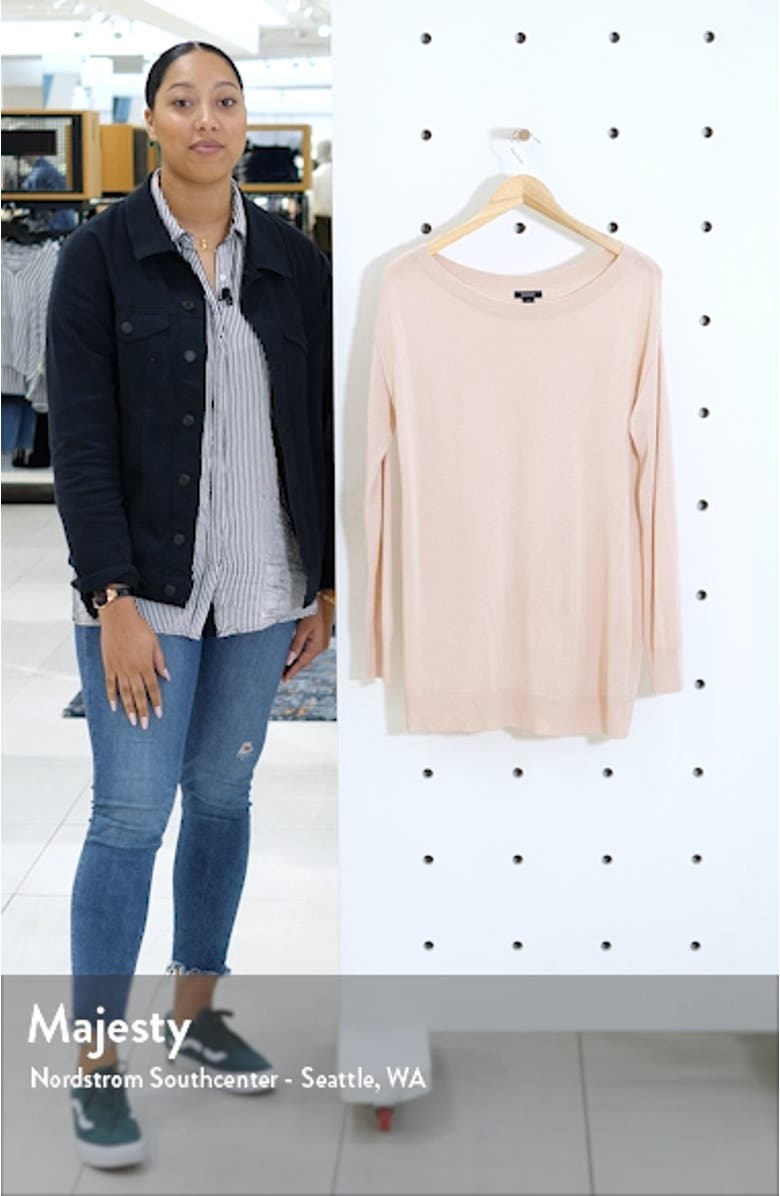 Boatneck Tunic Sweater, sales video thumbnail