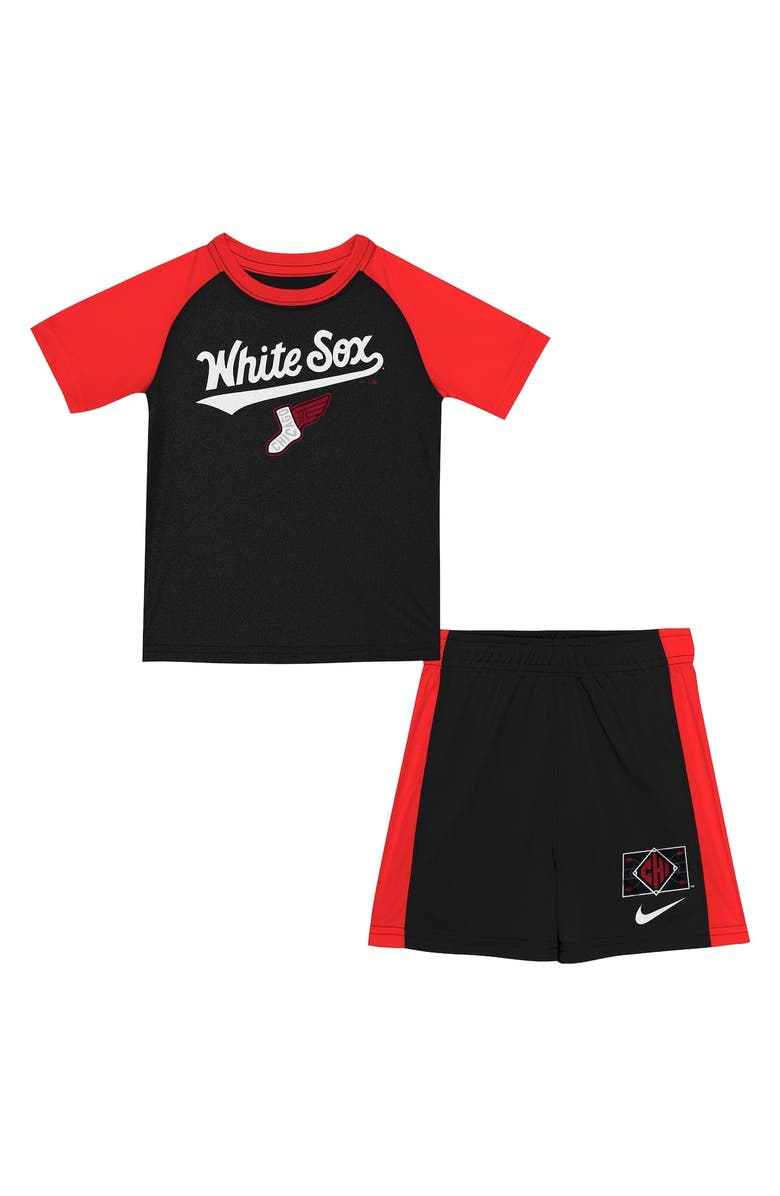 Nike Toddler Nike Black/Red Chicago White Sox 2025 City Connect T-Shirt & Short Set, Alternate, color, Black
