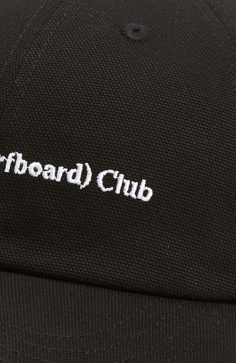 STOCKHOLM SURFBOARD CLUB Pac Logo Embroidered Baseball Cap, Alternate, color, Black/ White