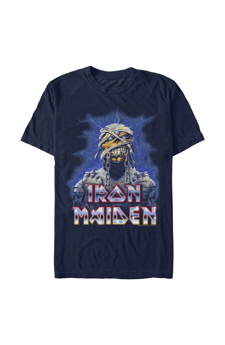 Iron Maiden Men's Iron Maiden Unchained Artwork Graphic T-Shirt, Main, color, Navy Blue