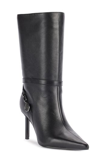 Karl Lagerfeld Paris Sharina Wedge Sneaker In Black