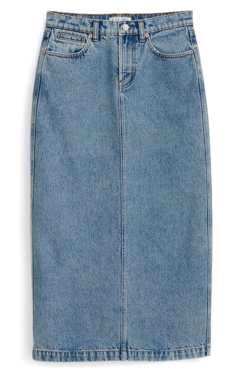 Ruby Denim Midi Skirt