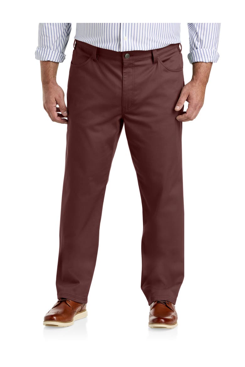 Straight-Fit Tech Pants, Main, color, BITTER CHOCOLATE