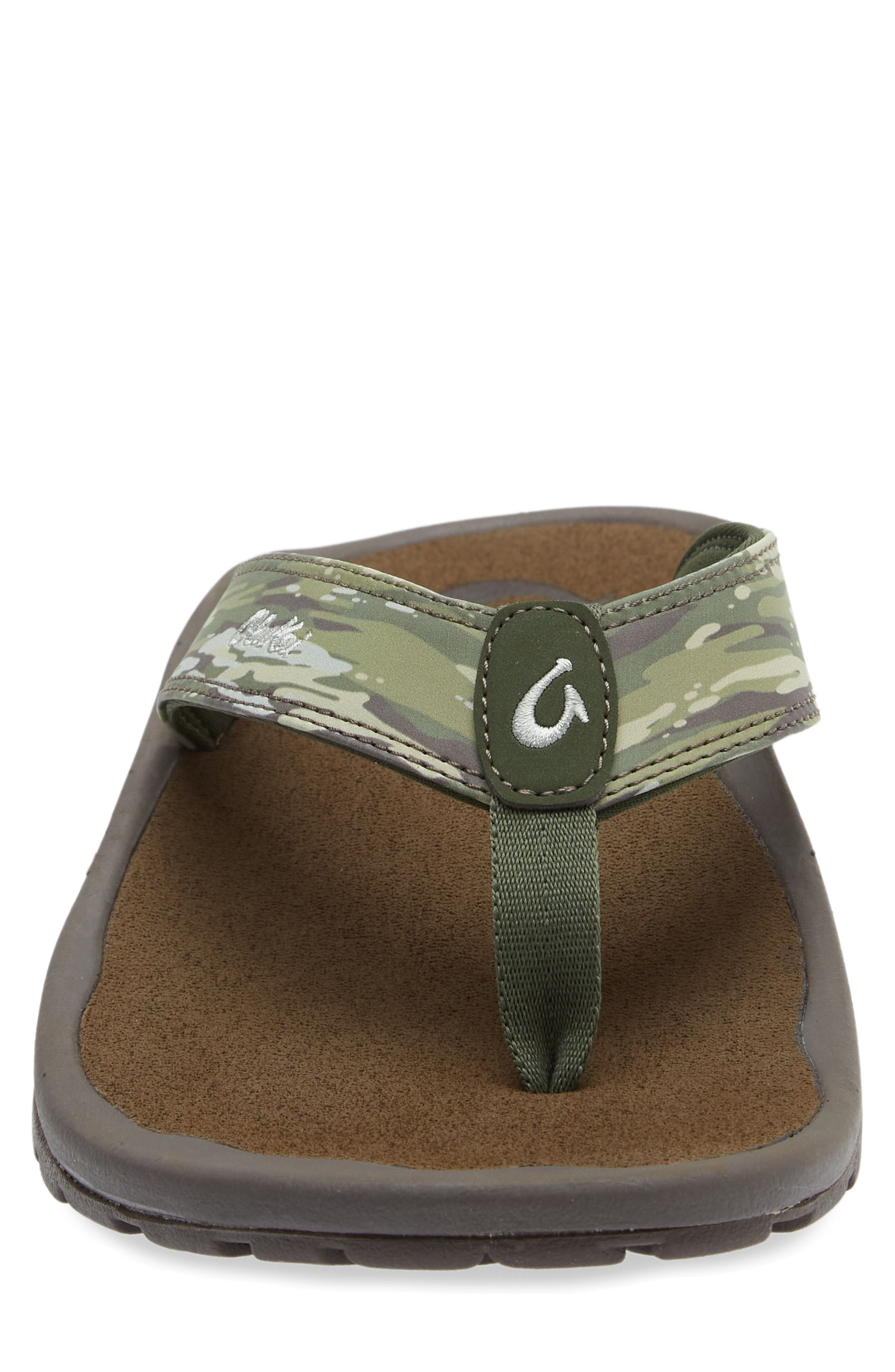 Ohana Flip Flop, Alternate, color, HUSK / WAI CAMO
