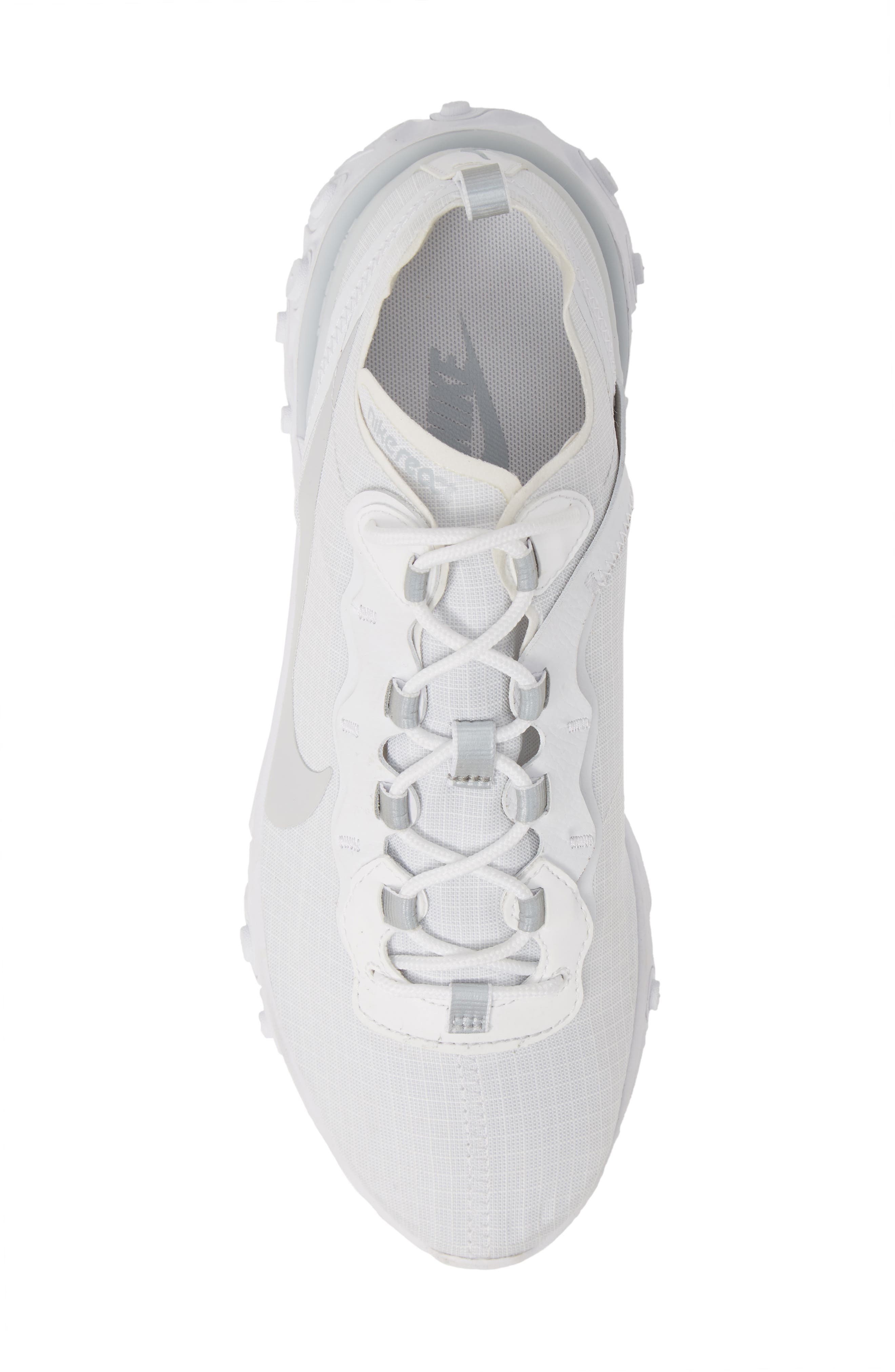 React Element 55 SE Sneaker, Alternate, color, WHITE/ PURE PLATINUM