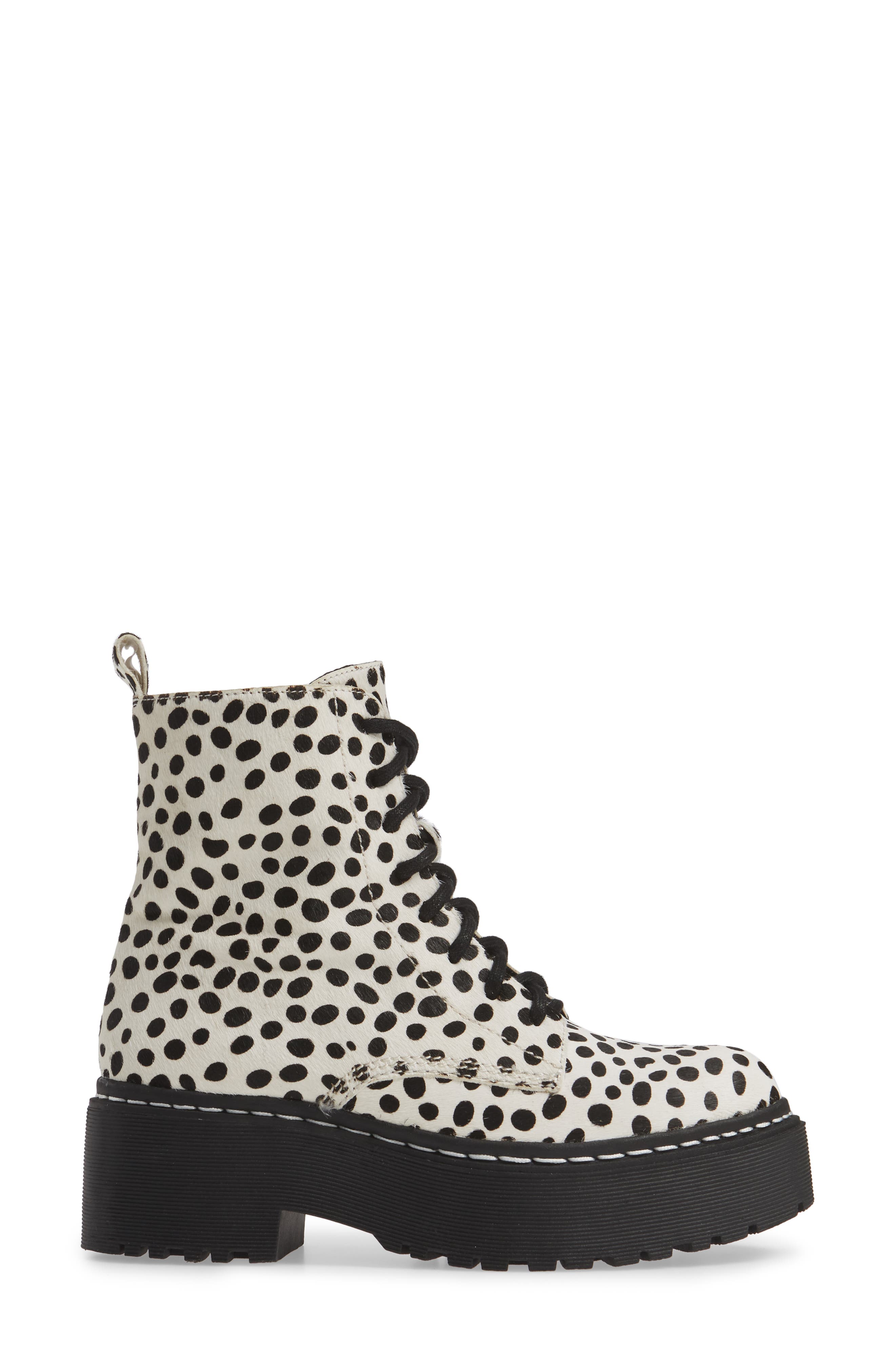 Jeffrey Campbell District-F Genuine Calf Hair Platform Boot, Alternate, color, 