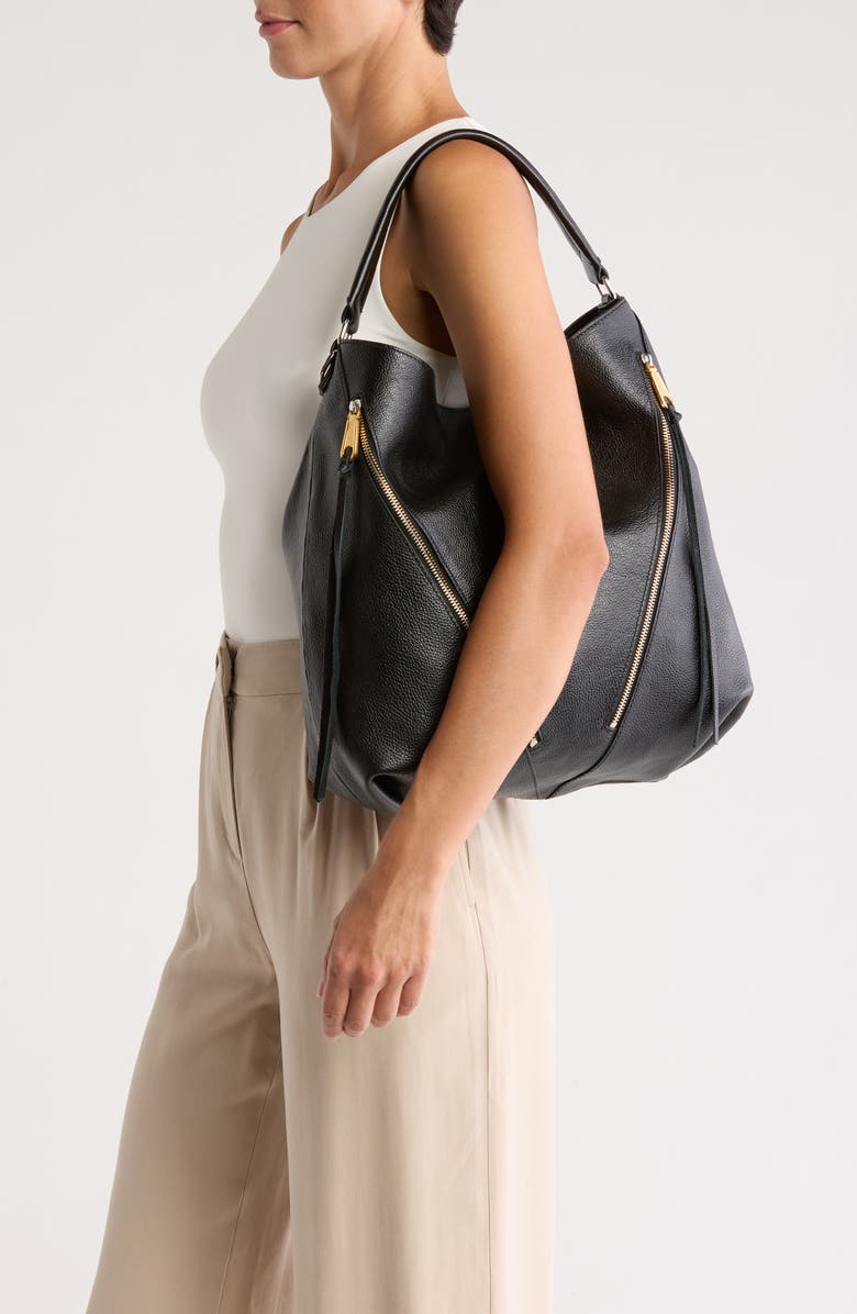 Rebecca Minkoff Moto Double Zip Hobo Shoulder Bag, Alternate, color,