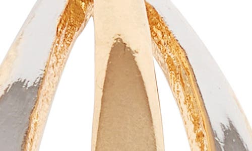Kenneth Jay Lane Two-tone Hoop Earrings In Gold