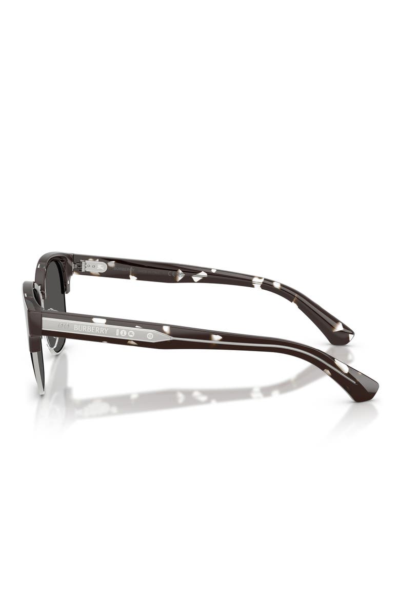 52mm Round Sunglasses, Alternate, color, BLACK HAVANA / DARK GREY