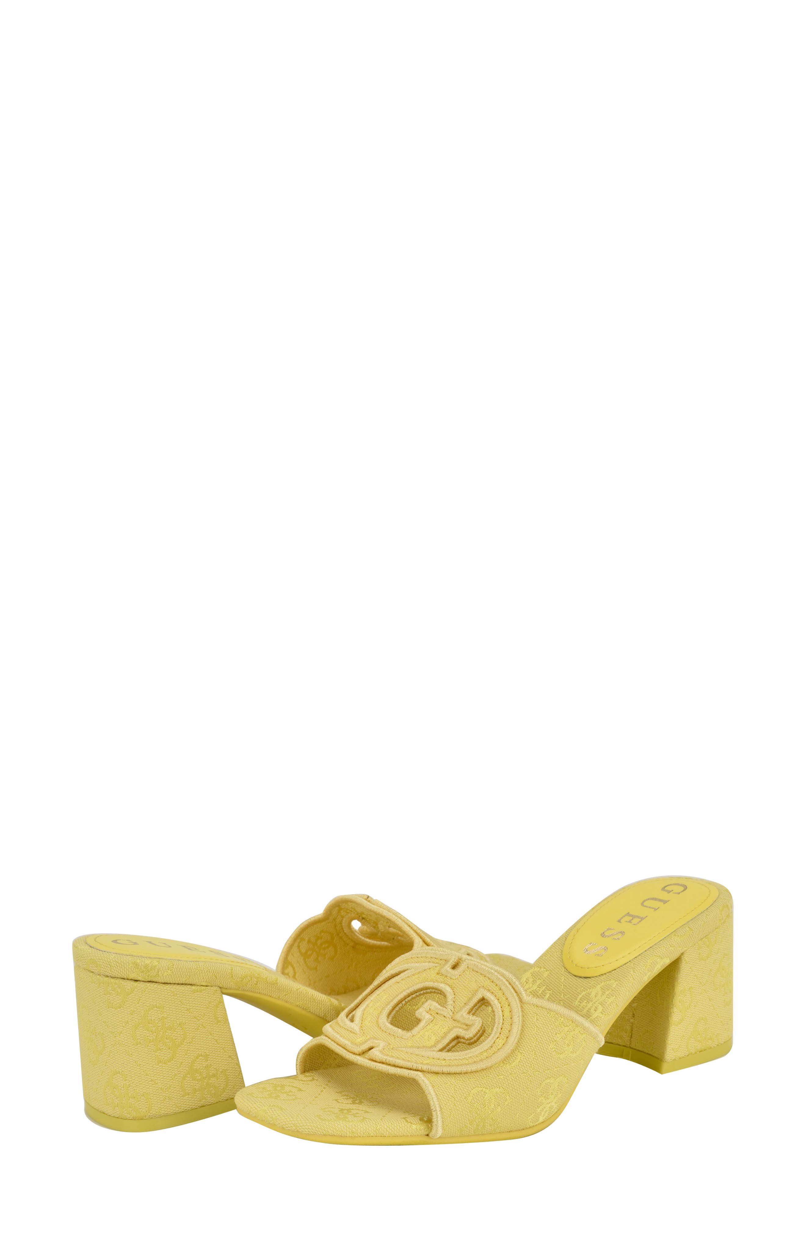GUESS Galsee Sandal, Alternate, color, Yellow