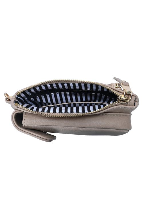 Mms Design Studio Mini Phone Crossbody Bag In Taupe