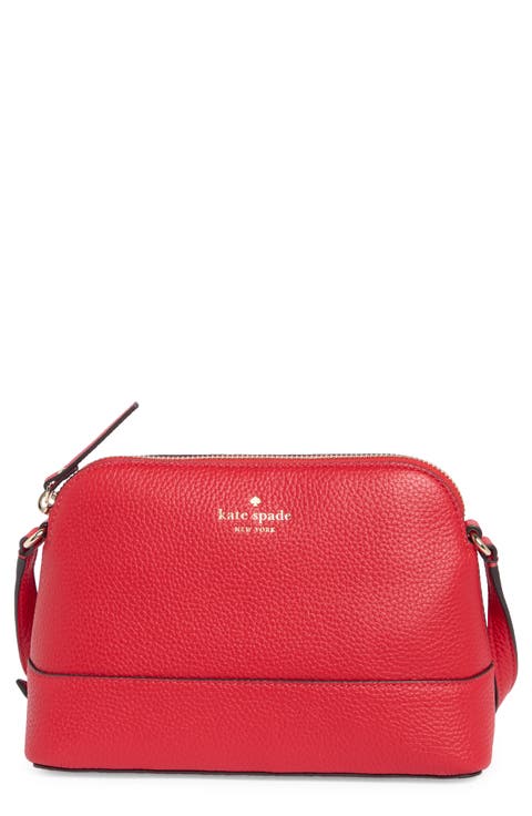 southport ave hannah leather crossbody bag