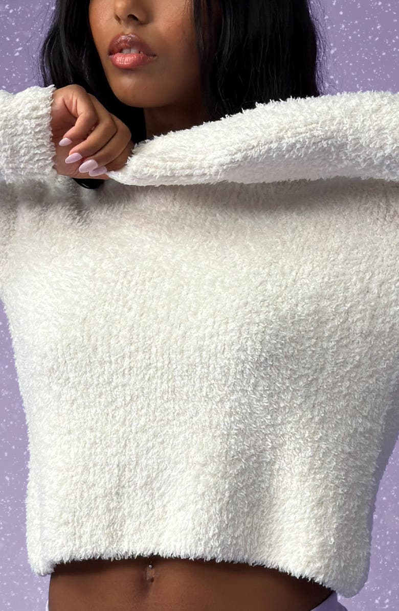 Florence by Mills Crop Crewneck Sweater, Alternate, color, Jet Stream