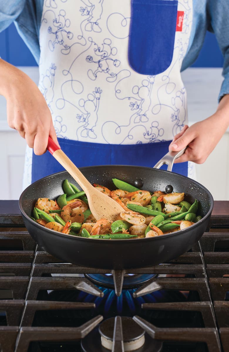 Disney Mickey Bon Voyage Set of 2 Wood Utensils, Alternate, color, Blue/ Red