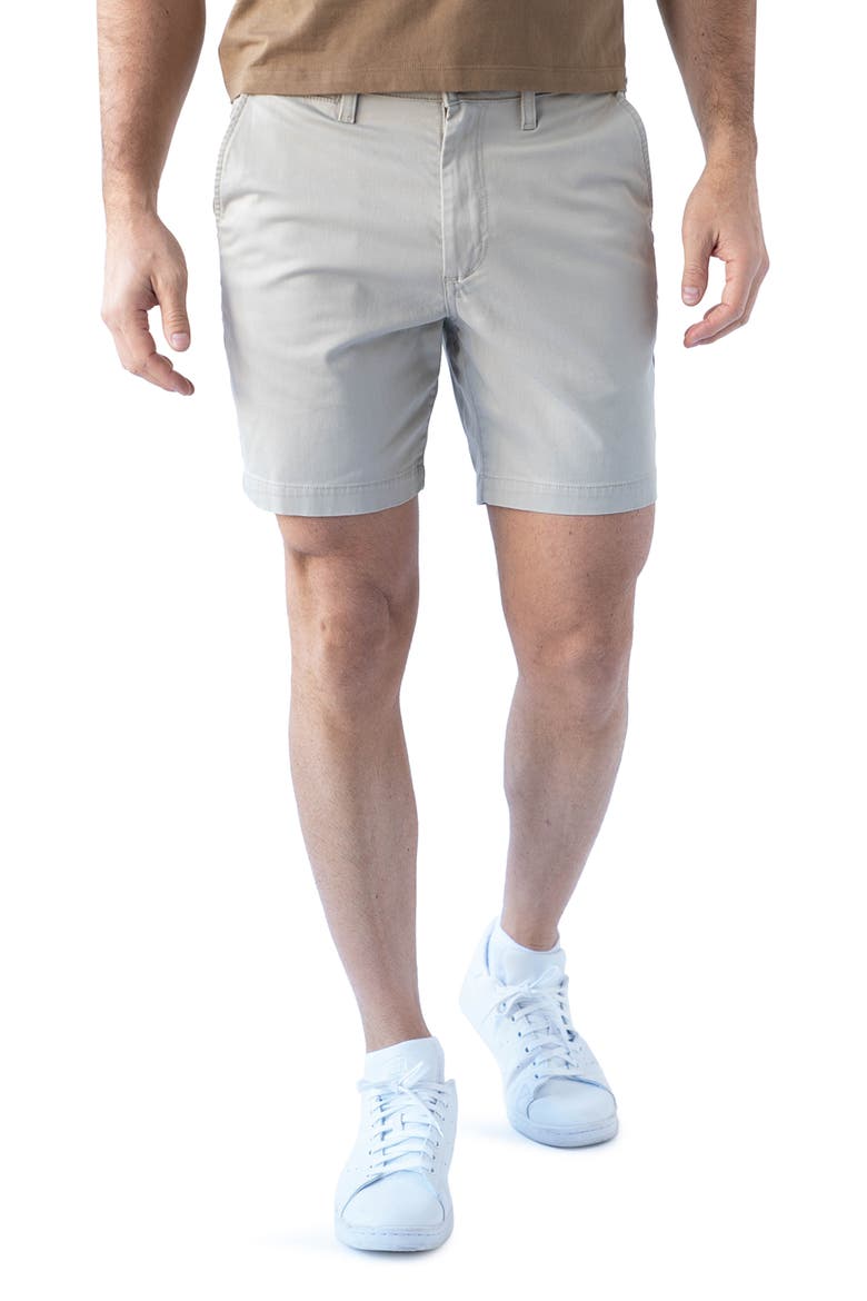 7-Inch Performance Stretch Chino Shorts, Main, color, PUTTY