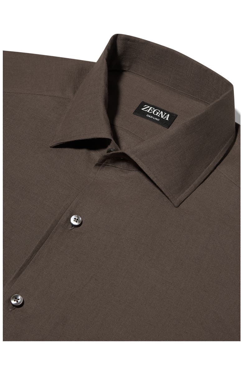Oasi Linen Button-Up Shirt, Alternate, color, DARK SOLID GREY