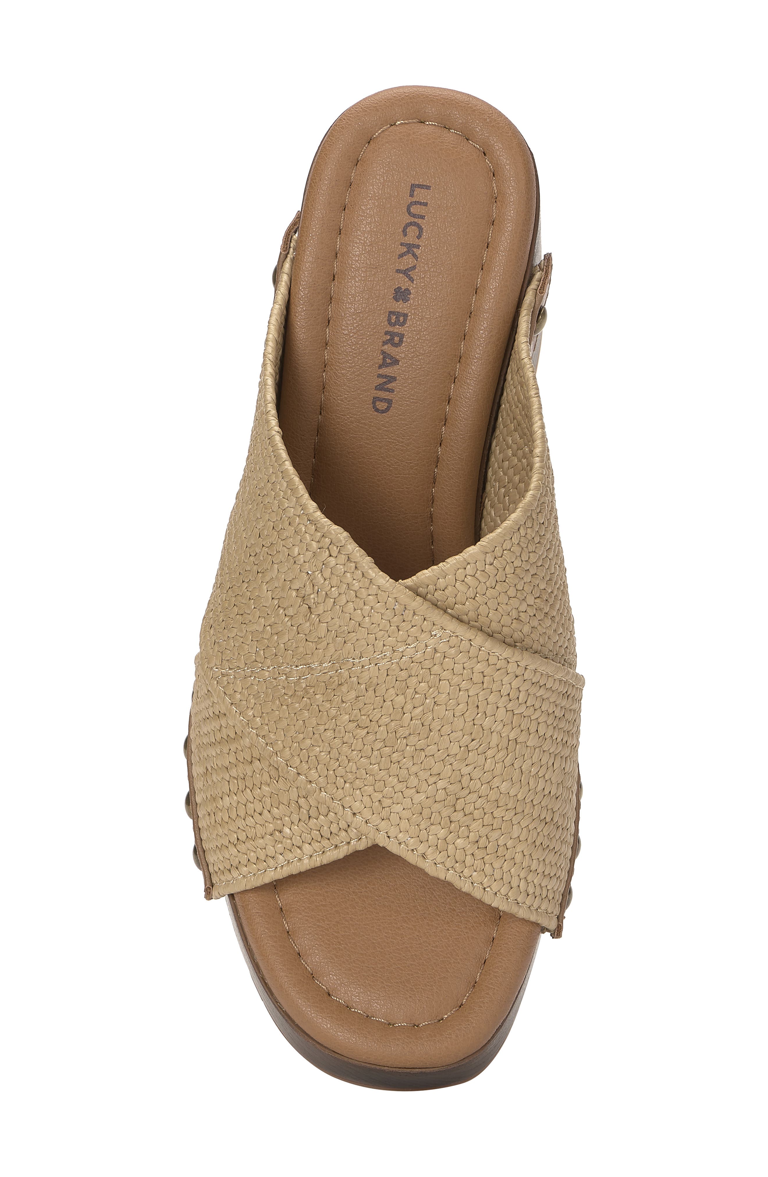 Lucky Brand Casyna Platform Sandal, Alternate, color, Dark Natural