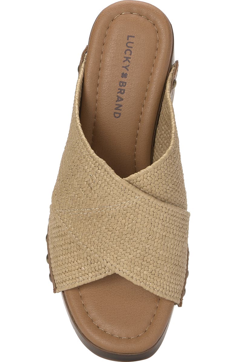 Lucky Brand Casyna Platform Sandal, Alternate, color, Dark Natural
