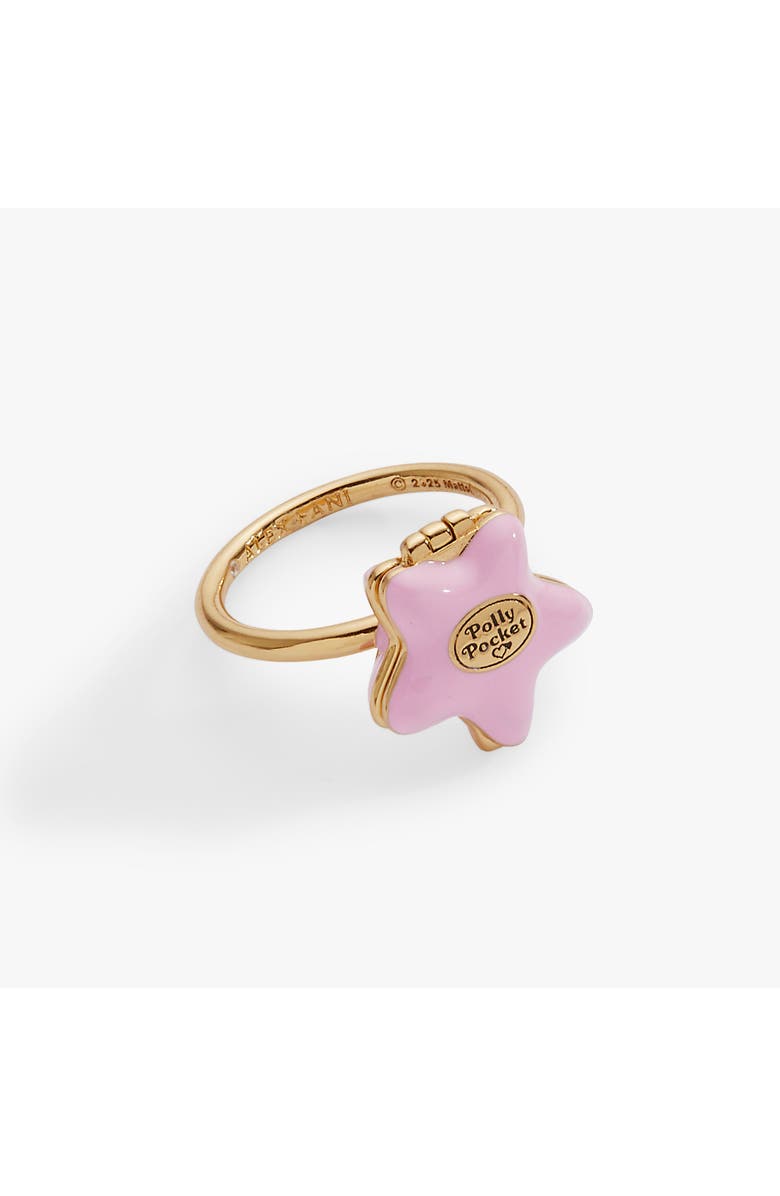 Alex and Ani Polly Pocket Locket Ring, Alternate, color, Gold