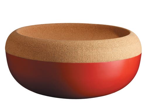 Emile Henry Large Food Storage Bowl, 14.1-Inch in Burgundy 
