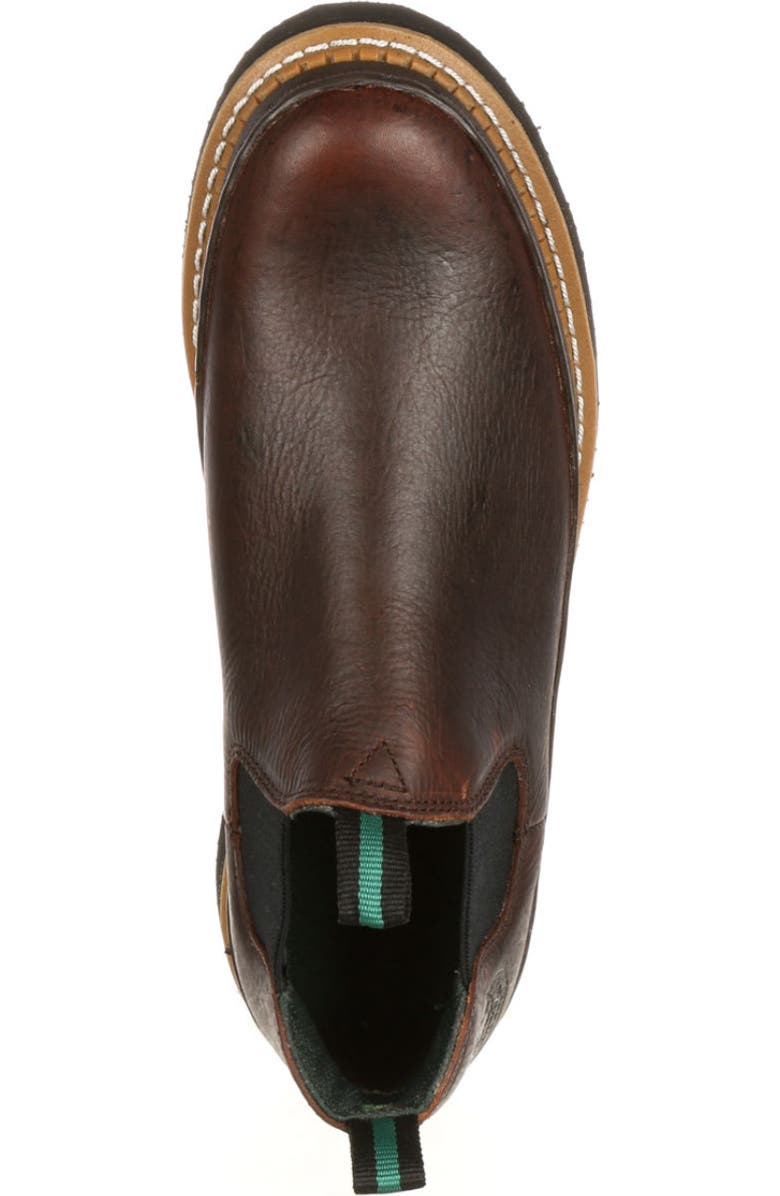 Georgia Boot Wedge Romeo Work Shoe, Alternate, color, Soggy Brown