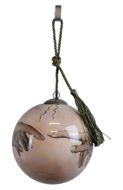 Hand Painted Glass Ornament